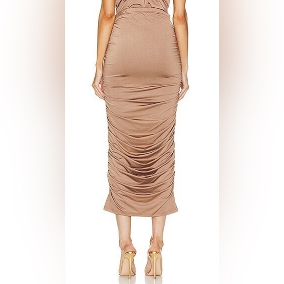 L’AGENCE Otis ruched pencil SKIRT - Picture 3 of 7